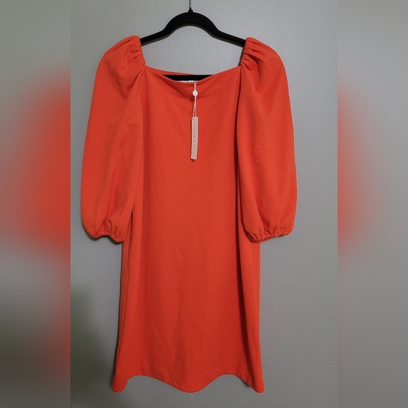 Trina Turk Symphony Dress Puff Sleeve NWT Size S - Picture 4 of 7